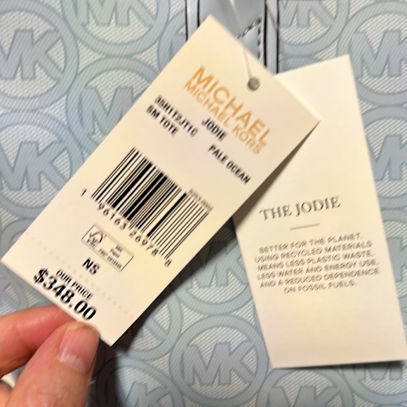 Authentic NWT Michael Kors Jodie blue - Picture 5 of 5